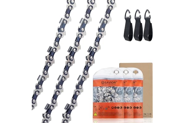 Savior 3 x MS170 Chaînes de Tronçonneuse Faible Rebond 3/8"LP 50 maillons 1,1mm 35 cm Compatible avec Stihl MS162 MSE170C MS180, 3610 000 0050