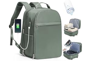 SZLX Sac à Dos Sous Vide Bagage à Main Pour Femmes, Sac à Dos Airbag Avec Système De Vide Pour Le Voyage, Ryanair Travel Ruscksack Taille Cabine Avec Pompe étanche Valise Sous Vide Pour Homme