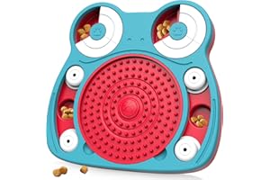 HETOO Dog Puzzle Toys, Interactive Toys for Dog Birthday, Dog Toys for Boredom for Small Medium Dogs, Slow Feeder Bowl for IQ Training and Brain Stimulation, Treat Toys for Puppies