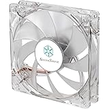 SilverStone SST-FN121-P-GL - Ventola regolabile serie FN 120mm, Low Noise, High Airflow, 9 pale, 4x LED Verdi