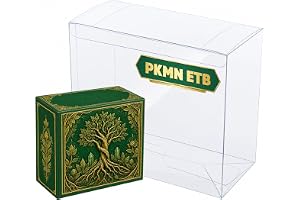 Tolesum 10-pack PET-fodral för Pokemon Top Trainer Box & Elite Trainer-Box