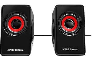 Mars Gaming MS1, altavoces 10W, subwoofer, Jack 3.5mm, Pc/Mac/smartphone/tablet