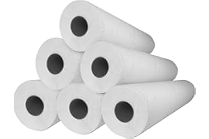 MUNTRADE Papel Camilla Ecológico 60 cm x 70 m | Rollos de Papel Camilla Masaje (6 Rollos, Precorte 50 cm)