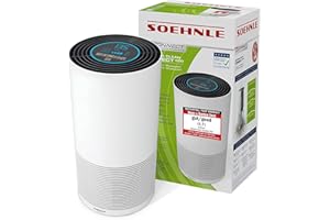 Soehnle AirFresh Clean Connect 500, purificateur d'air connecté avec application silencieux, élimine 99,5% des particules et allergènes, purificateur électrique, filtres & lampe UV détruit les germes