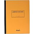RHODIA 119248C - Flexible Notebook Cloth Back Composition Book Orange - B5 - Lined - 160 pages - White Clairefontaine Paper 80 g/m - Classic
