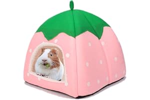 Dyrdekly Meerschweinchen Betthöhle Gemütliches Kaninchen Bett Warme Meerschweinchen Kuschelhöhle Haus Zubehoer für Hamster Frettchen Igel Chinchilla