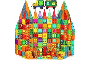 Wonder Toys Klasyczne klocki magnetyczne 100 szt., oryginalne magnetyczne zabawki konstrukcyjne do samodzielnego złożenia dla chłopców i dziewcząt w wieku 3, 4, 5 i 6 lat, prezent na urodziny