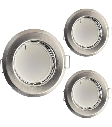 B.K.Licht I Inbouwspots badkamer I LED I badkamerverlichting I spotjes inbouw I IP44 I 9cm I 3.000K I 480Lm I 4,9W I badkamerlamp I inbouwspot I 6-Pack