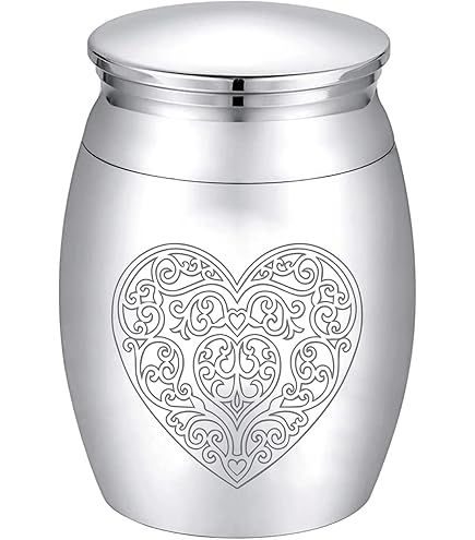 Urna Per Animali Domestici In Acciaio Inossidabile Nero - Per Ceneri Di Cani E Gatti, Tappo A Vite - Foto 8