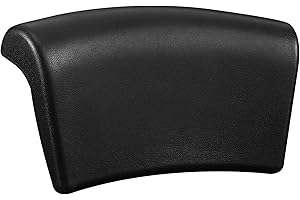 Koelaa Oreiller de Bain Imperméable Ergonomique à Ventouses - Coussin de Nuque Confortable pour Baignoire, Spa et Maison | Confort Détente - Noir