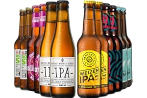 India Pale Ale Bierpaket von BierSelect - Beliebte IPA Biere - IPA Bierpaket (12x0,33l), tolles Geschenkset oder Biergeschenk für Bierliebhaber und Bierfans