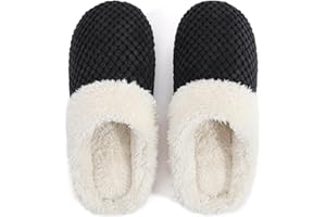 ULTRAIDEAS Damskie wygodne koralowe polarowe kapcie z pianki z pamięcią kształtu puszyste pluszowe podszewka wsuwane chodak kapcie do użytku w pomieszczeniach