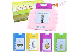 ATOWORLD Carte Flash Parlante Francais Educatif Jeux 1 2 3 Ans Montessori Carte Parlante en Français Cartes Flash Parlantes pour Enfants Apprendre a Parler Enfant 2 Ans Carte Educative 224 Mot Jeux Interactif