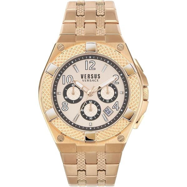 Versus Versace ARRONDISSEMENT - Cronografo - silver-coloured/black Versus Versace ARRONDISSEMENT - Cronografo - silver-coloured/black