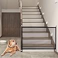 X spring Mesh Baby Gate, Easy-Install Folding Safe Pet Gate for Guard Isolated, Portable No-Drilling Mesh Dog Gate with Hooks, Mesh Magic Dog Gate for Stairs, Hallways, Doorways 72x180cm