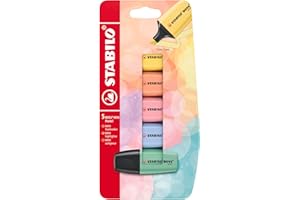 STABILO BOSS MINI pastelowy zakreślacz, 5 sztuk, różne kolory
