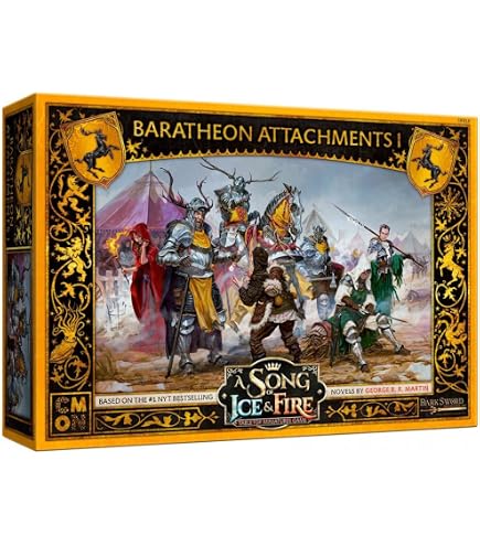 CMON A Song Of Ice And Fire Tabletop – Baratheon Halberdiers Unit Box, Strategiespiel Ab 14 Jahre