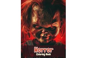 Horror Coloring Book: Famous Horror Movie Creatures like Clowns, Monsters, Ghosts, Zombies and Killers | Halloween's Scary Movie Icons
