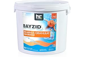 HÖFER CHEMIE Bayzid® pH Moins Granulé 7 KG - Régulateur de pH Piscine - Réduit l'Alcalinité & Préserve la Clarté de l'eau