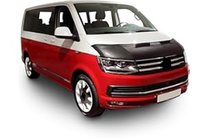 Auto-Bra kompatibel mit VW T6 Bj. ab 2015 Multivan Transporter Caravelle Haubenbra Steinschlagschutz Tuning Bonnet Bra (Bonnet Bra)
