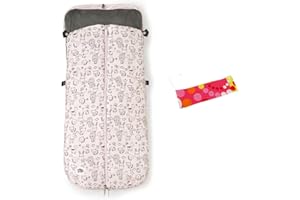 SUPER MUNDO SM Super Mundo - Interbabay - Saco silla paseo universal impermeable para inverno (animalito rosa)