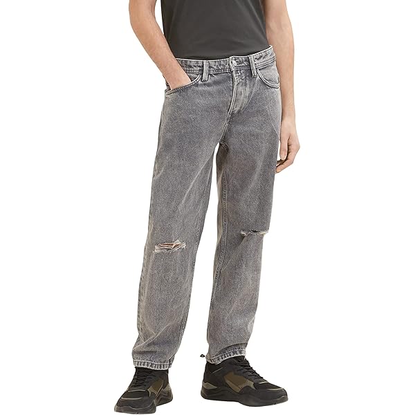 Tom Tailor Denim Loose Straight Fit Jeans voor heren, 10127 - Tinted Blue Denim, 31W / 34L