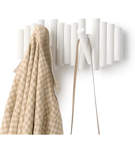 Peppermint Products Loop Hook | Ganci in tessuto a S in corda | Set da 5 (bianco