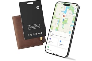 Wallet Tracker Card with Apple Find My (iOS Only) Rechargeable Air Tracker Tags Bluetooth Wallet Finder IP68 Waterproof GPS Tracker Item Finder for Keys, Bags, Passport