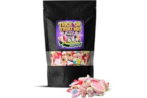 SKVDNTRADE8 Halloween Pick & Mix Sweets 500g Bag – Fizzy, Gummy, Mix of Retro & Sour Variety for Celebrations, Comfort, Everyday Trick or Treat Candy Seasonal Fun,spooky (Halloween Pick and mix)