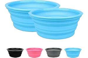 big buddy 2X Silikon-Schüssel Camping-Geschirr Picknick X-Bowl Wandern Trekking Bergsteigen Rucksack Outdoor faltbar (2x Hellblau) 1L Silicon