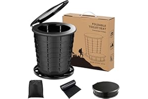 ASTIS WC da Campeggio Pieghevole, Toilette Portatile per Auto, Pieghevole WC per Bambini, Vaso da Viaggio, WC da Campeggio Pieghevole, Toilette Portatile da Esterno