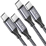 RAVIAD Cavo USB C USB C [2Pezzi-1M], 60W Cavo USB Type-C PD 3A Ricarica Rapida Nylon Intrecciato Cavo Type C per Samsung Gala