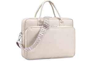 SUCIKORIO Torba Na Laptopa 14 Cali, Wodoodporna Skórzana Torba Biznesowa Kobiety Nauczyciel Duży Uchwyt Na Laptopa Z Paskiem Na Ramię Torba Biurowa Damska Na Uniwersytet, Dokumenty