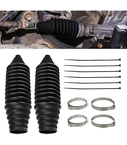 Svenubee Rack & Pinion Inner Tie Rod Bellows Boot Kit (LH/RH) - Fits Dodge, Chevy, GMC, VW, Audi