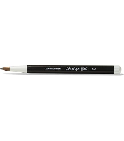 LEUCHTTURM1917 362738 - Confezione da 2 ricariche con impugnatura girevole, colore: flow black
