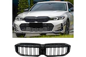 Hengjiayao G20 G21 Griglia radiatore per BMW serie 3 G20 G21 LCI Nero Rene G20 Sport Grill G21 Anteriore renale Doppia griglia 2022 2023 2024(For 3er G20 2022-2024 LCI)