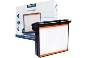 Wessper Filtre à Plis Compatible avec Bosch Gas 25, 50, 50M, Starmix FKP4300, Eibenstock, Metabo, Hitachi