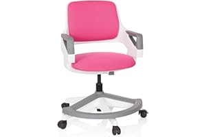 ‎HJH OFFICE hjh OFFICE Kinder- & Jugendstuhl Kid Flex – Mitwachsender Drehstuhl mit Verstellbarer Rückenlehne, individuell anpassbar, 4–14 Jahre, Rosa