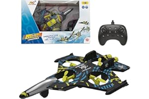 Bizak Jet Xtreme Harrier Aereo RC 4 Canali, Acrobazie e Decollo Automatico, Stabile e Preciso, Luci LED, +8 anni, (65430001)