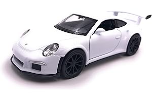 H-Customs Porsche 911 991 GT3 RS Modellauto Auto Lizenzprodukt 1:34-1:39 Weiß
