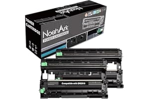 NoahArk Compatible pour DR2510 DR-2510 Unités de Tambour Remplacement pour Brother DCP-L2620DW DCP-L2627DW/XL DCP-L2660DW DCP-L2665DW HL-L2400DWE HL-L2445DW MFC-L2835DW MFC-L2860DW/E (2 Noir)