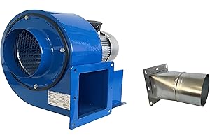 Uzman-Versand Radialgebläse 1800m3/h Radiallüfter mit 4 eck Flansch Radialventilator Radial-Lüfter, Gebläse Zentrifugal Sauggebläse Saugventilator Ventilator