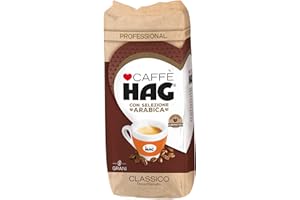 CAFFÉ HAG Hag- Caffè in Grani Decaffeinato per Macchina Espresso - 10 confezioni da 500 gr (totale 5 Kg)