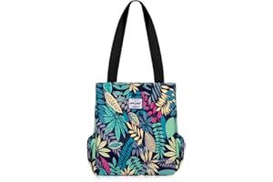 HAWEE Mode Femme Sac à Bandoulière Grande Capacité Sac D'épaule Léger Sac Fourre-Tout avec Zip Loisir Sac à Provisions Imperméable Sac à Main pour Voyage Travail Ecole Vie Quotidienne Camping Plage