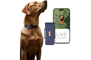 PAJ GPS Tracker for Dogs - Runaway Alarms + Worldwide Live Tracking - Battery Saving Mode Near Routers - Dog Recall - LED Lights - Waterproof (IP67) - fits every collar, Night Blue