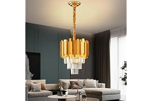 ‎AHXIAOZN AHXIAOZN Modern Kronleuchter Kristall Leuchte,Kristall Deckenleuchte Silver,1xE14 Lichter für Esszimmer, Küche, Wohnzimmer, Schlafzimmer, Flur, Café,Bar