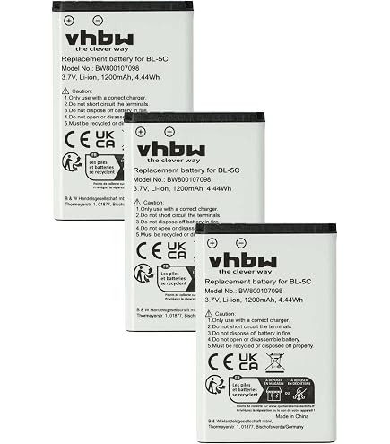 Vhbw Batteria Compatibile Per Smartphone CPA Halo 11, 900mAh, 3,7V, Li-Ion, Ricambio Per HZTBL-4D-01, BL-4D, BL6203 - 4