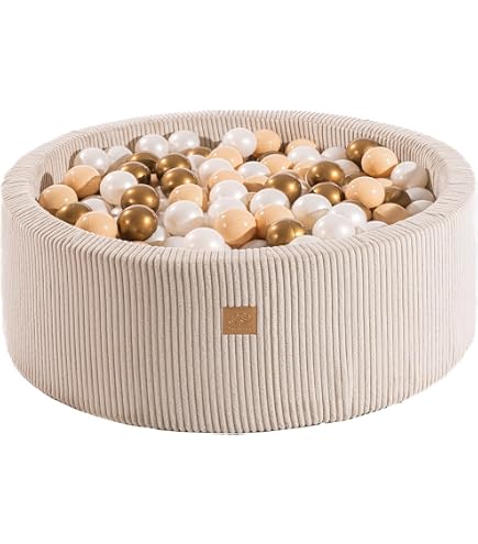 Piscine à Balles MISIOO En Mousse – 90x30 Cm, Avec 150 Balles, Oeko-Tex, Lavable