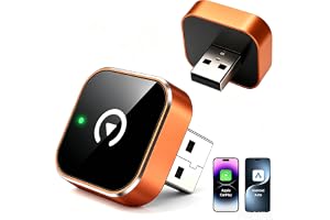 2026 biltillbehör trådlös carplay adapter, trådlös Carplay adapter Android bil trådlös, 2-i-1 miniplugg & play, Bluetooth 5.3