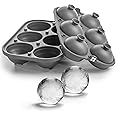 glacio Sphere Ice Mold - Ball Ice Cube Tray for Whiskey, Slow-Melting, 100% Silicone, No-Plastic, Easy Release, Ideal for Gifting and Elevating Cocktails